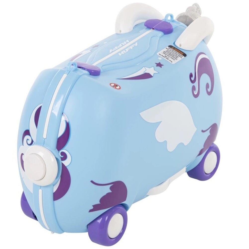 Huffy Unicorn Blue Pack N Fun Carry On And Ride Luggage